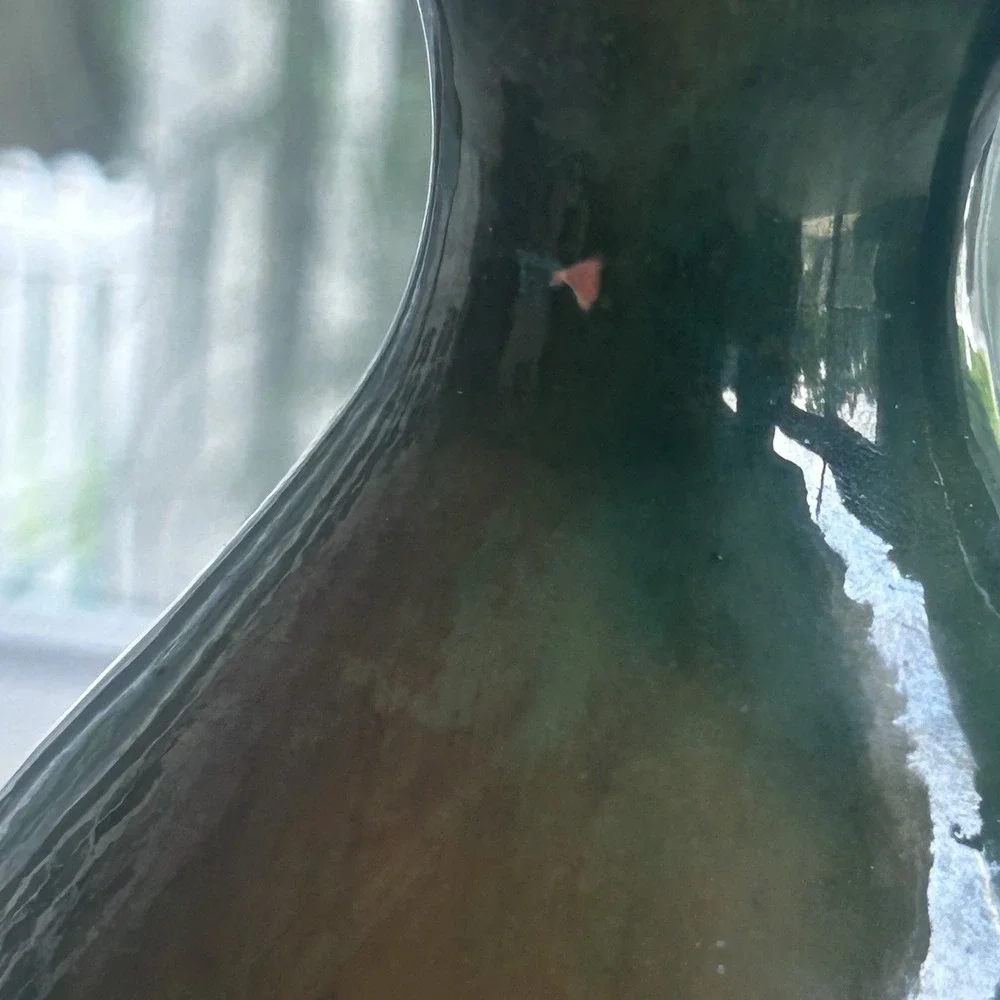 Huilier Terracotta Vert Green Drip Jug 10